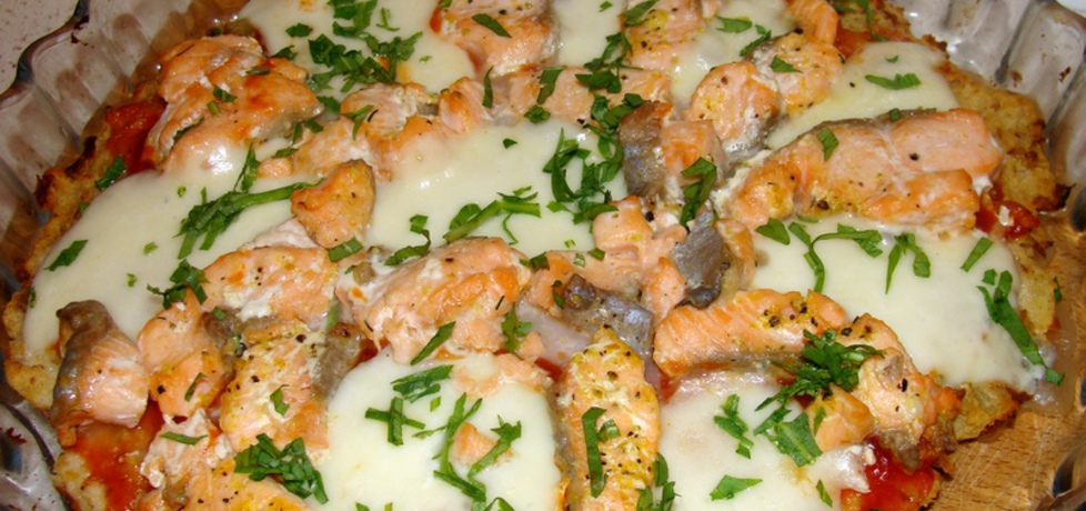 Tarta z łososiem i mozzarellą (autor: paulina2157)