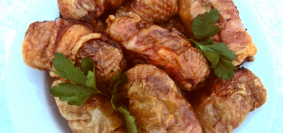 Skórki z kurczaka faszerowane mięsem mielonym (autor: przejs ...