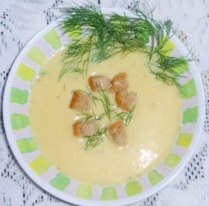 Kremowa zupa z cukinii