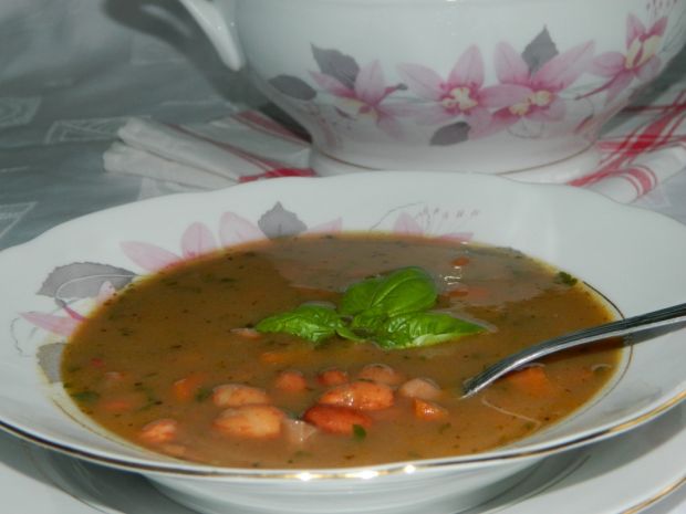 Przepis  zupa z czerwonej fasoli przepis