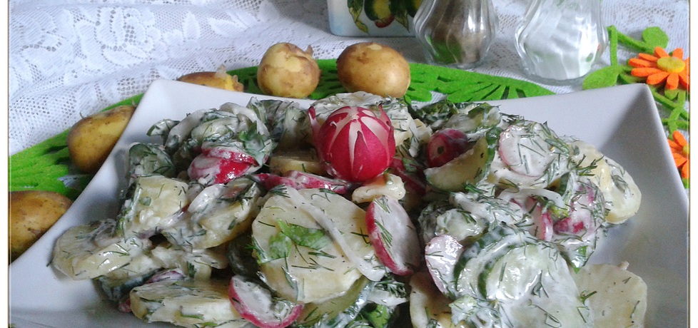 Sałatka z młodych ziemniaków w wersji fit (autor: monikat83 ...