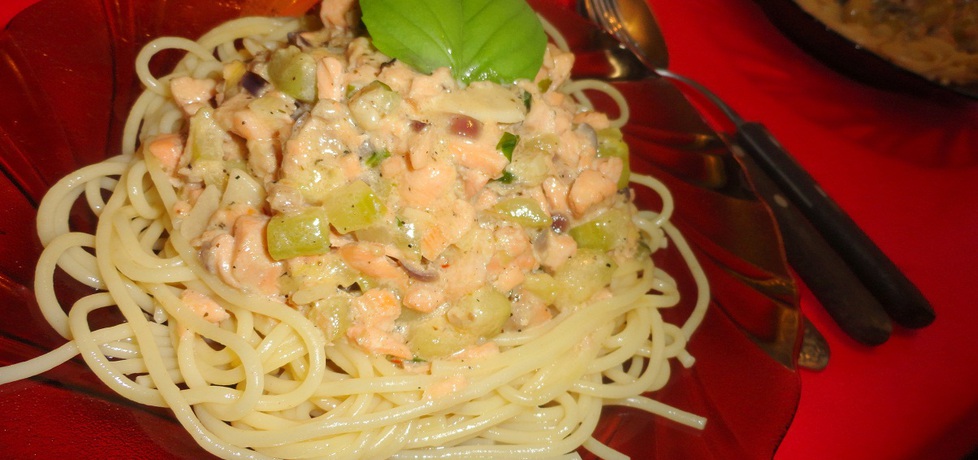 Spaghetti z łososiem i cukinią (autor: rafal10)
