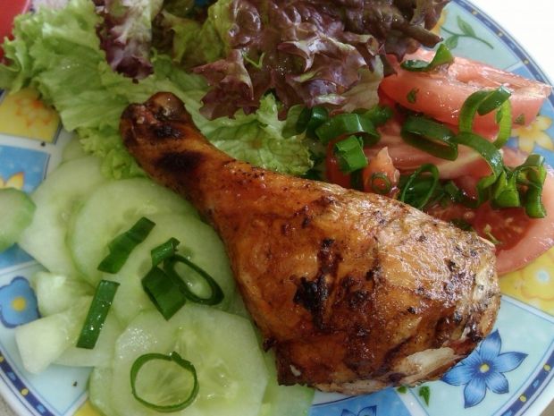 Przepis  grillowany kurczak podany z warzywami przepis