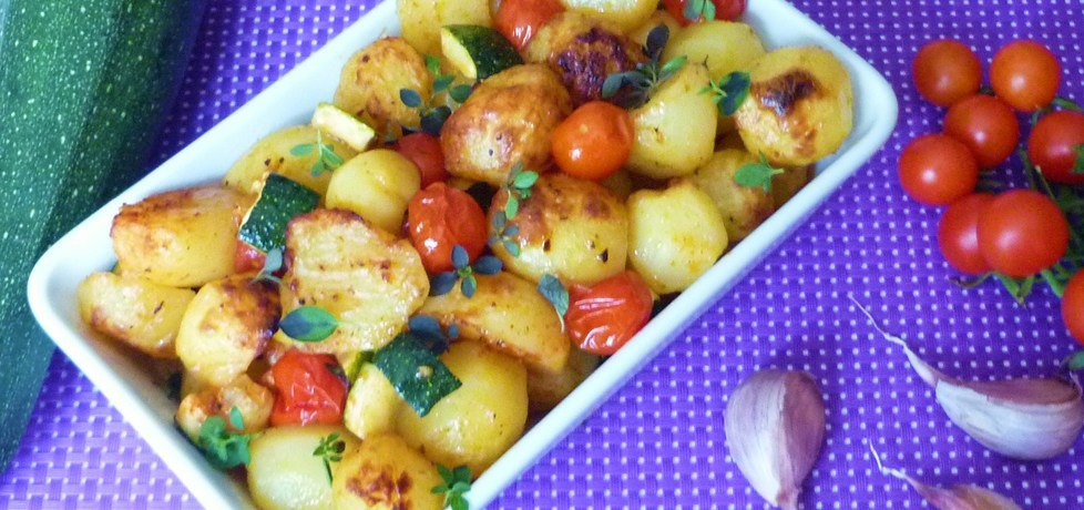 Ziemniaki zapiekane z cukinią i pomidorami (autor: renatazet ...