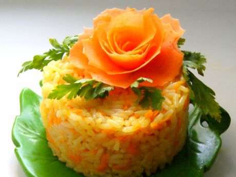 Przepis  ryż marchewkowy na bulionie przepis