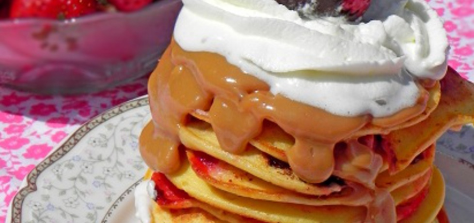 Pancakes z ricottą i truskawkami (autor: lucja)