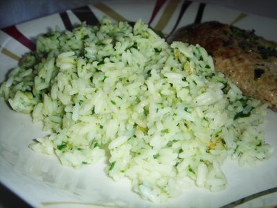Szpinakowy ryż