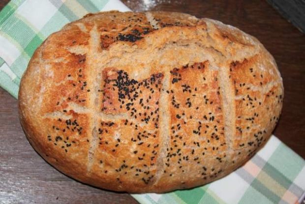 Przepis  chleb orkiszowy pieczony w garnku przepis