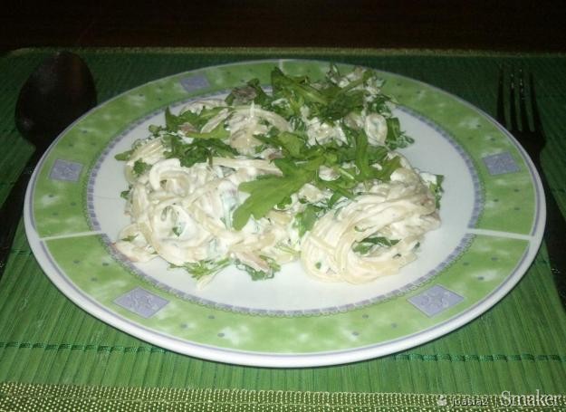 Spaghetti alfredo-carbonara