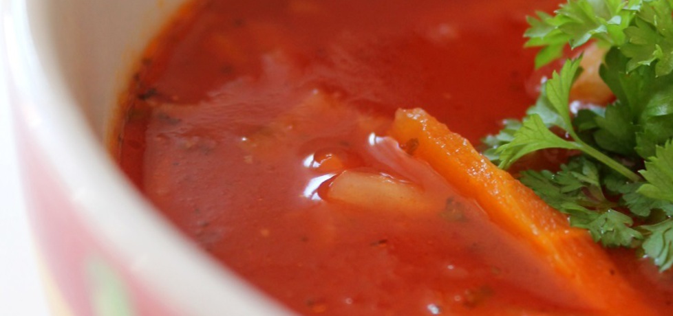 Czosnkowa zupa z pomidorami. (autor: olgask)