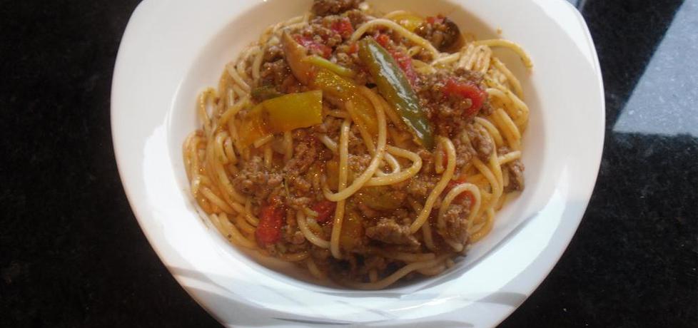 Spaghetti z mięsem mielonym i warzywami (autor: maadzia19 ...