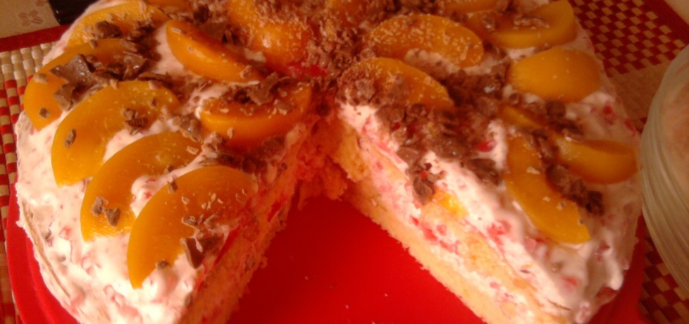 Tort galaretkowy z brzoskwiniami (autor: magdalenamadija ...