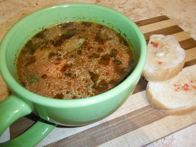Hiszpańska zupa chlebowa z chili