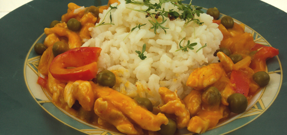 Kurczak z sosem tajskie czerwone curry (autor: przejs ...