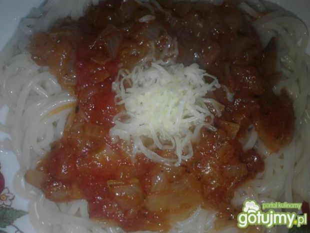 Przepis  spaghetti z sosem pomidorowym ii przepis
