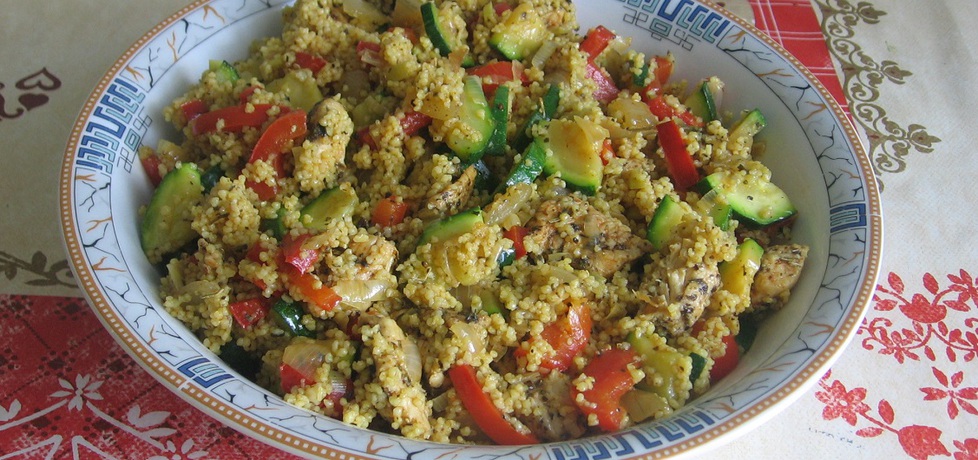 Kuskus curry z kurczakiem i duszonymi warzywami (autor: ania321 ...