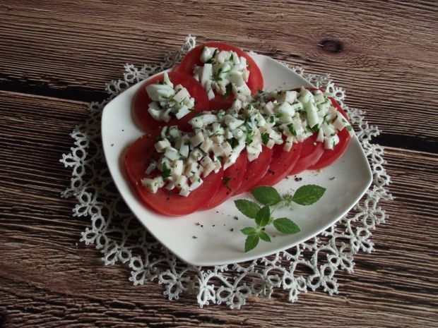 Przepis  pomidory pod proteinową pierzynką przepis