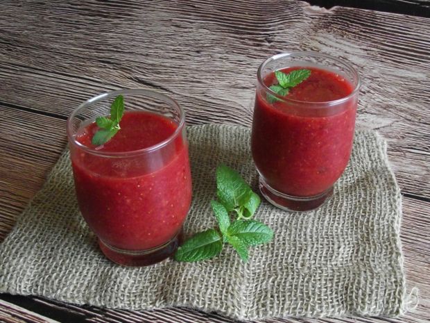 Przepis  smoothies truskawkowo arbuzowe przepis