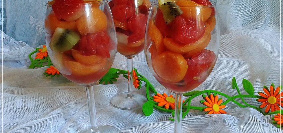 Letnia sałatka owocowa z arbuzem i melonem (autor: monikat83 ...