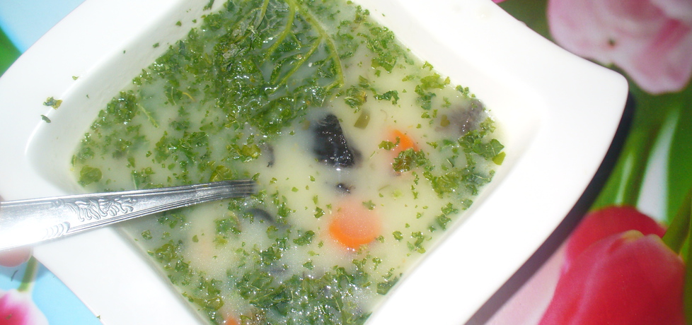 Zupa z grzybami i jarmużem (autor: jagoda5913)