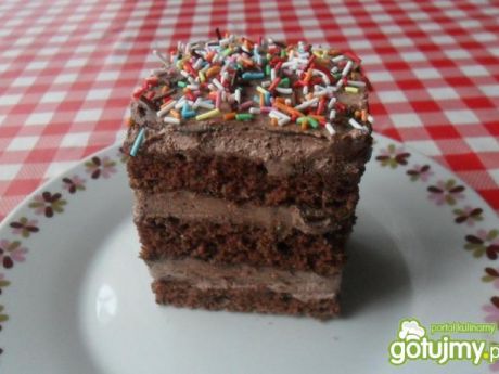 Przepis  ciasto tortowe z masą czekoladową przepis