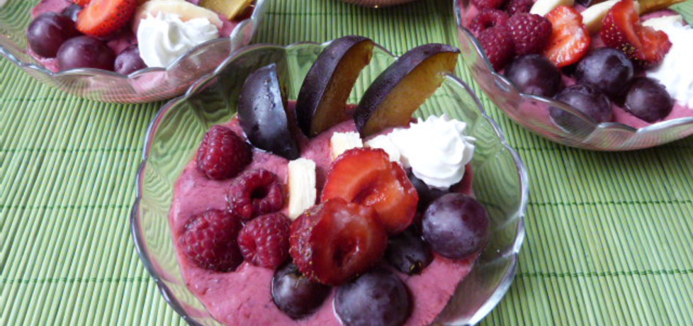 Szybki deser malinowy z owocami (autor: renatazet ...