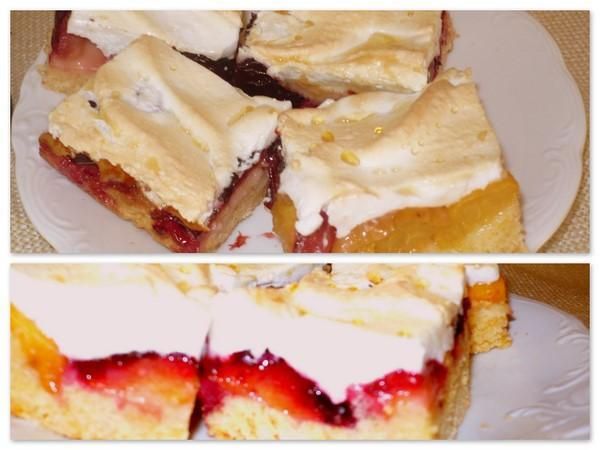 Przepis  ciasto śliwkowe z brzoskwiniową nutą przepis