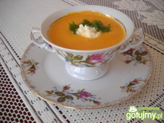 Przepis  zupa  krem z marchewki 3 przepis