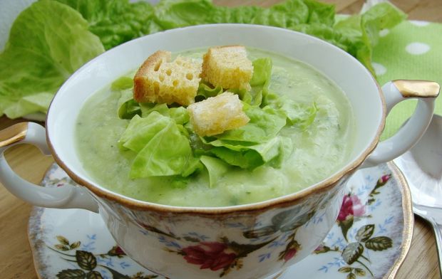 Przepis  zupa krem z zielonej sałaty przepis