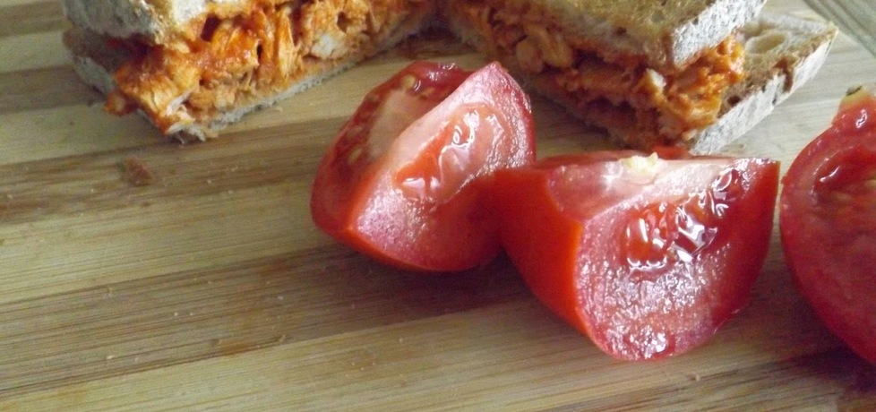 Gorący tost z pomidorowym kurczakiem (autor: mikix4 ...