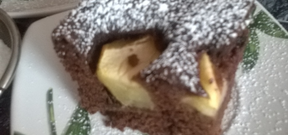 Szybkie ciasto kakaowe z jabłkami i wiśniami (autor: ania2610 ...