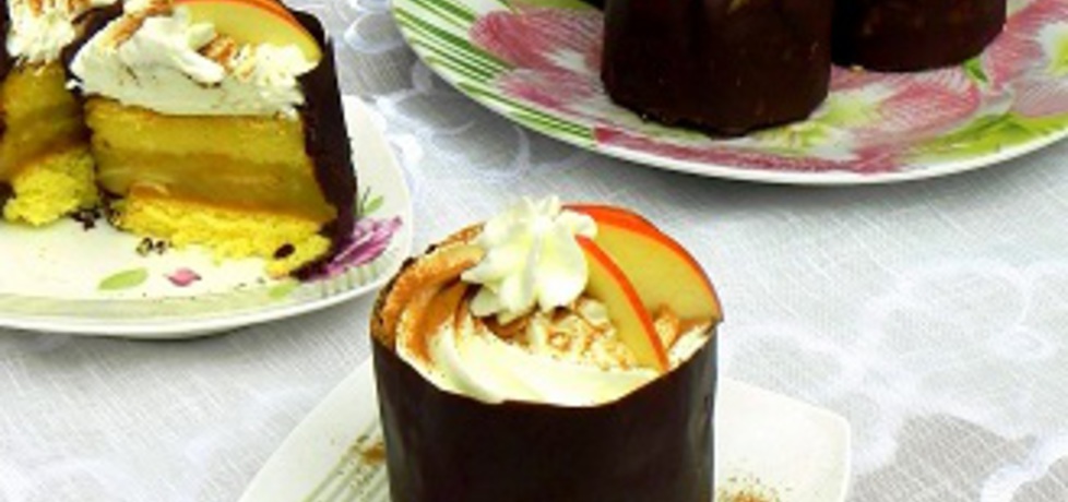 Mini torciki jabłkowe w czekoladzie (autor: lucja)
