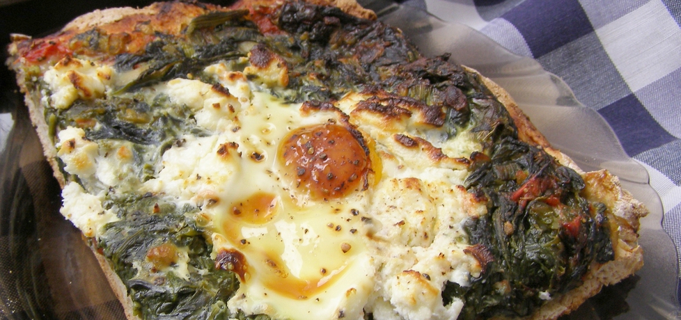 Pizza szpinakowo-jajeczna... (autor: w-mojej