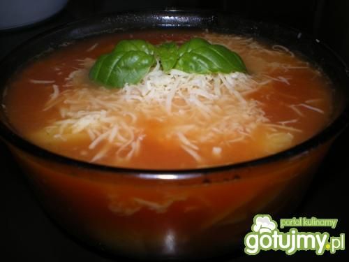 Przepis  zupa pomidorowa z parmezanem przepis