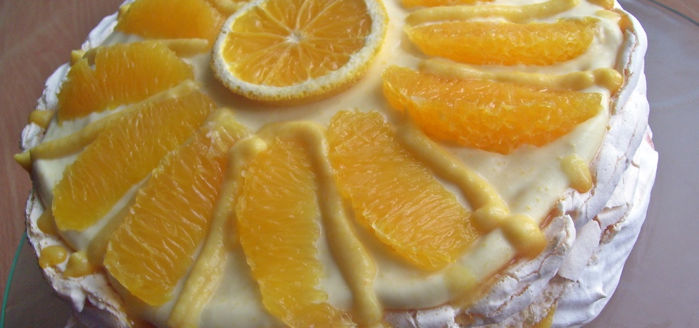Pomarańczowy tort bezowy (autor: mniam)