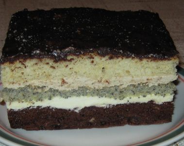 Ciasto makowo piernikowe