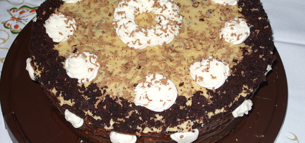 Ciasto czekoladowe z kremem chałwowym (autor: motylwe ...
