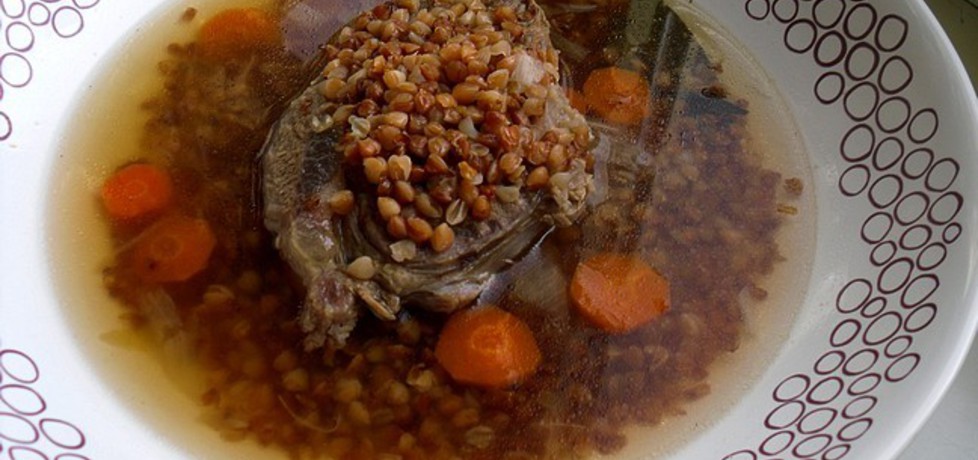 Zupa wołowa z kaszą gryczaną (autor: mysiunia)