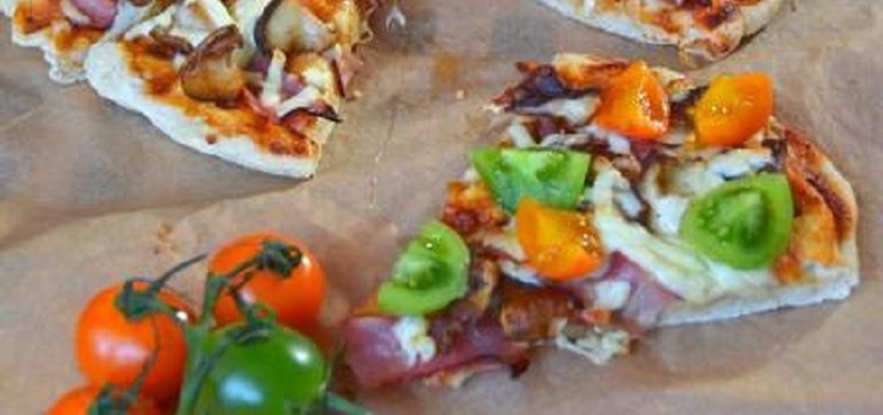 Pizza z grzybami shitake (autor: leonowie)