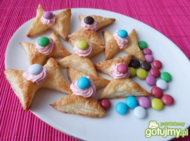 Przepis  francuskie ciasteczka z cukierkami przepis