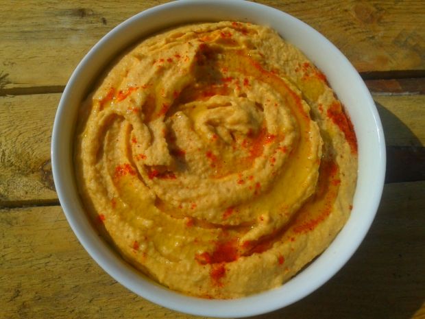 Przepis  pikantny humus z ciecierzycy przepis