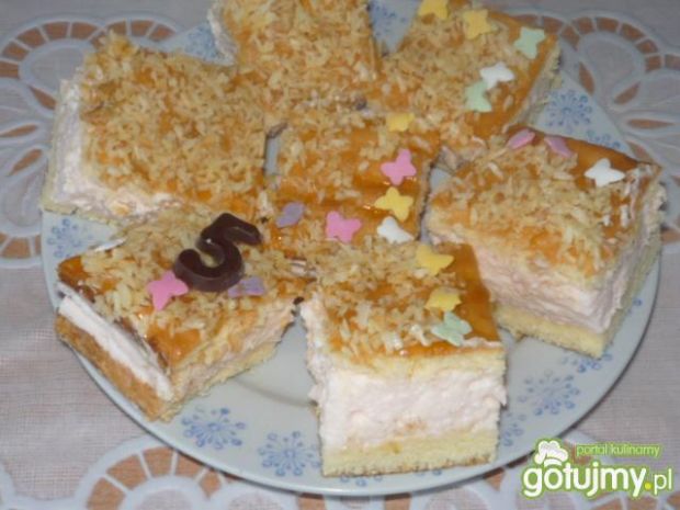 Przepis  ciasto z różowym puchem przepis