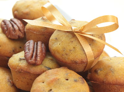 Dyniowe muffinki z orzechami pekanowymi