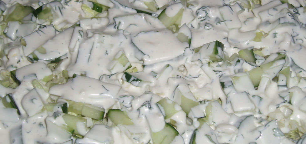Zielona sałatka z sosem czoskowym (autor: gosia18 ...