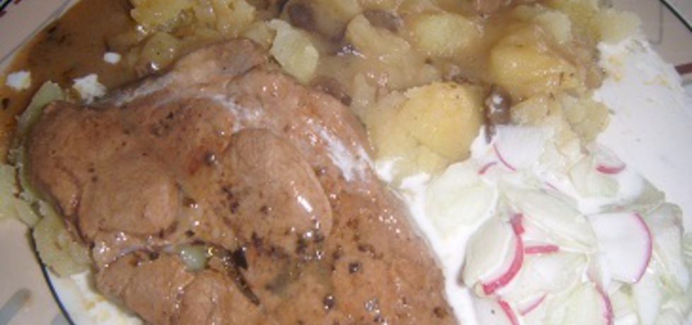 Karkówka w sosie z ziemniakami (autor: hanna5)