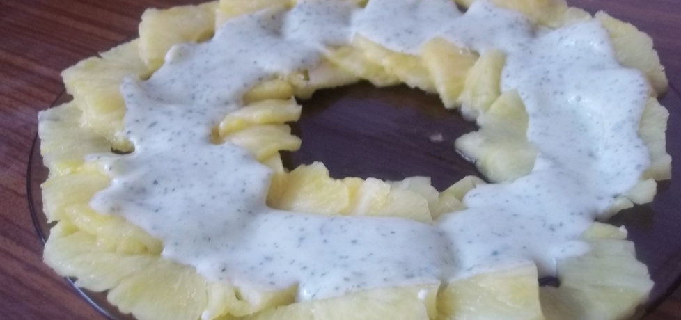 Carpaccio z ananasa z miętowym sosem (autor: beatris ...