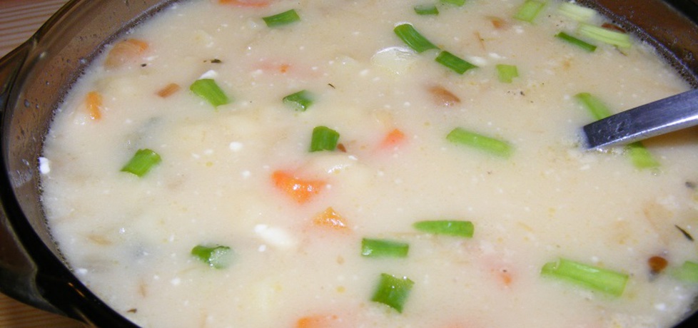 Zupa warzywna z kluseczkami i serkiem topionym (autor: michal2 ...