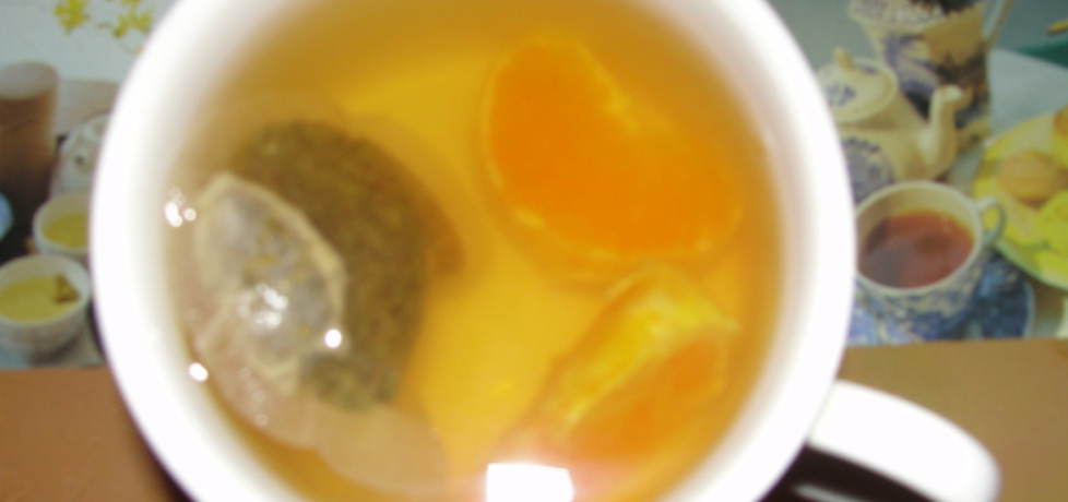 Zielona herbata z mandarynką (autor: alaaa)