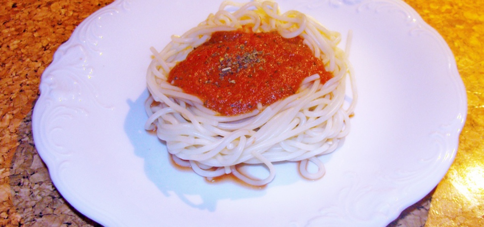 Spaghetti z sosem pomidorowym (autor: paulina2157 ...