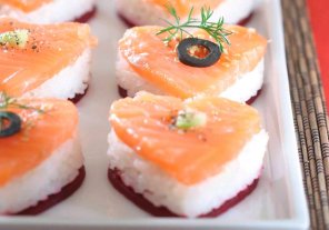 Serduszka  sushi  prosty przepis i składniki